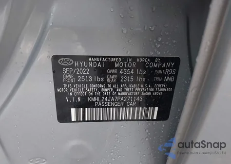 2023 Hyundai Sonata Se from USA, damaged, VIN KMHL24JA7PA271143
